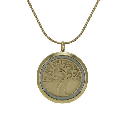 Bronze Tree Cremation Pendant - Birdsong