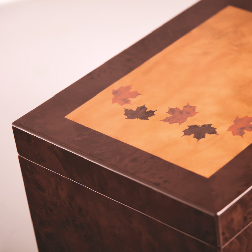 Autumn Leaves Memory Chest - Birdsong