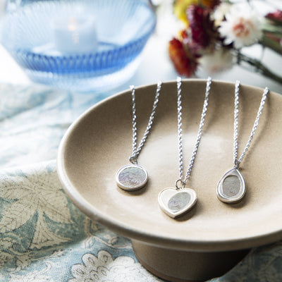 Heart Fingerprint Pendant - Birdsong