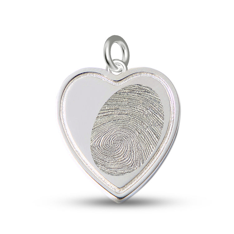 Heart Fingerprint Pendant - Birdsong