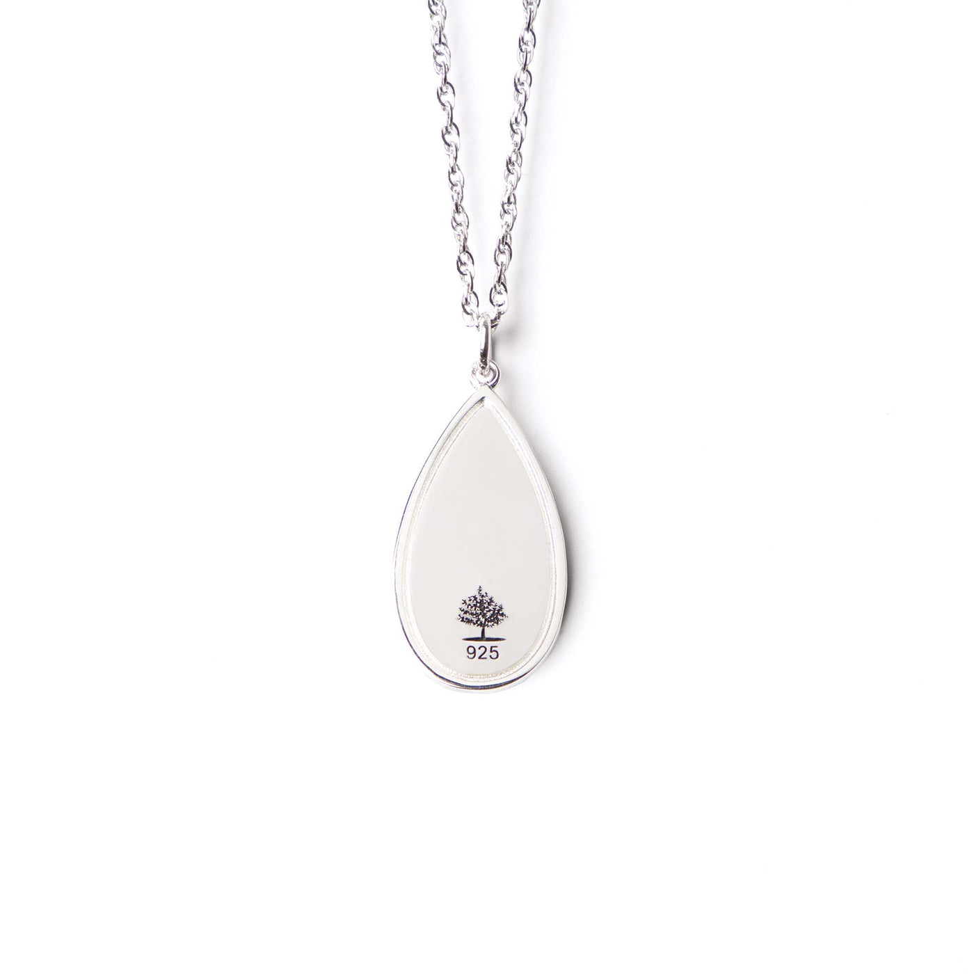 Teardrop Fingerprint Pendant - Birdsong