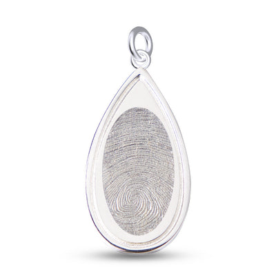 Teardrop Fingerprint Pendant - Birdsong